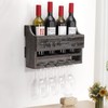 AOAOPQ Wall Décor for Home Interior Wood Wine Rack Wall