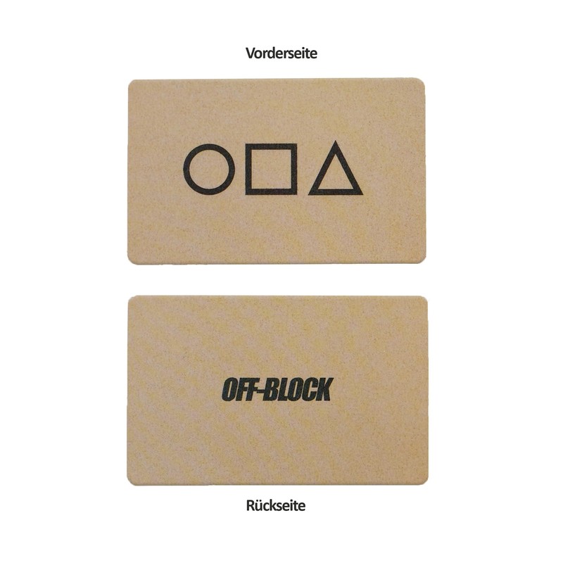Off-Block Active RFID/NFC Blocking Card Motif Game Design in Gold