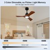 VCQQ 36 Inch Ceiling Fans with Lights and Remote, 3