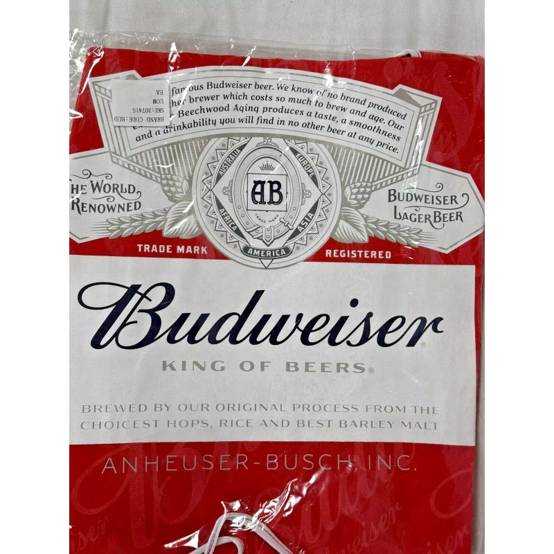 Budweiser King of Beers Barbeque Grilling Apron Red New