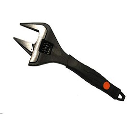RICHMANN Professional Wide Opening Adjustable Wrench Spanner Anti Slip Grip, 150mm Long (C6496)