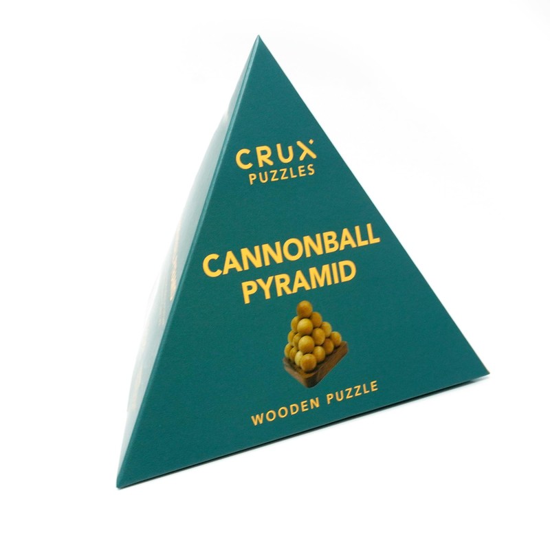 Cannonball Pyramid Puzzle - Premium Wooden Brainteaser Puzzle Gift -