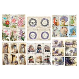 Chic Cottage Crafts Popular Selection Card Making Kit Toppers - 34 Pieces Selection - DIY to Cut Out Yourself! - Craft Embellishment