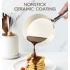 MICHELANGELO Sauce Pan Sets - Ceramic Sauce Pan with Lid,