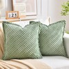 LRartdeco Set of 2 Corduroy Twill Cushion Covers Soft Solid