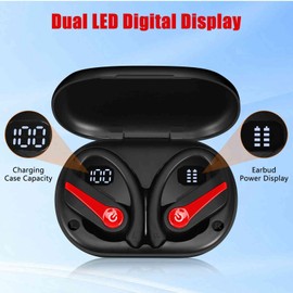 Wireless Earbuds for galaxys Note 20 Ultra with Immersive Sound True 5.0 Bluetooth Over The Ear Sport Headphones - includes A Charging Case - Stereo Calls Touch Control IPX7 Sweatproof Deep Bass