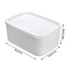 Unbranded Fridge Storage Box Plastic Box 1400ml Microwave Safe For