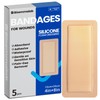 Large Waterproof Bandages 4x8 Silicone Foam Dressing for Sensitive Skin