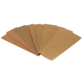 Arkland Sakamoto Sandpaper Set, Grit Size 80, 100, 120, 180, 240, 5 Types, 2 Sheets Each, Set of 10, 2.8 x 9.1 inches (70 x 230 mm)