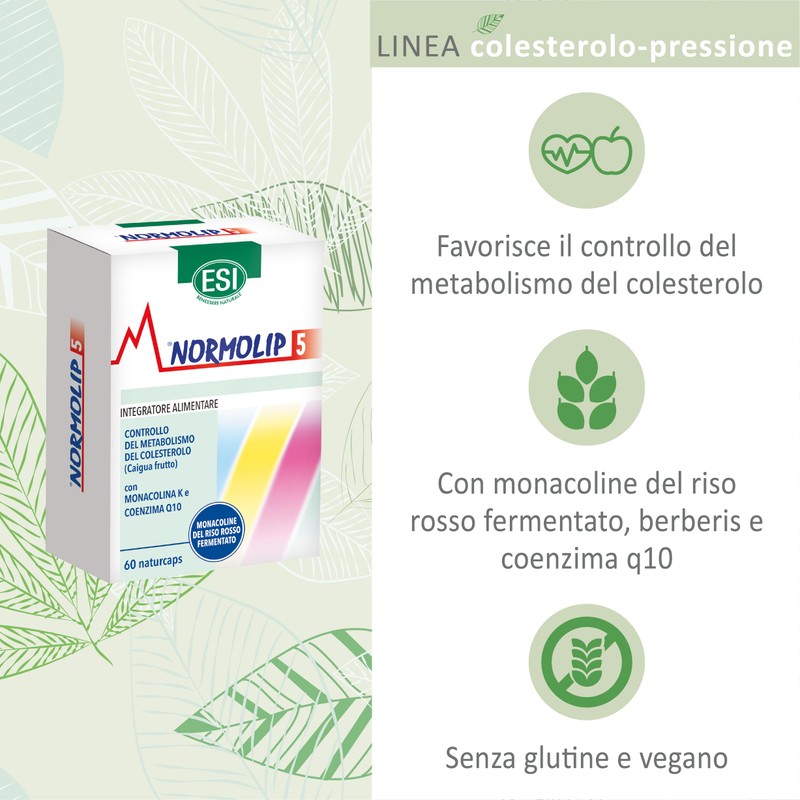 ESI - Normolip 5, Integratore Alimentare a Base di Riso