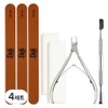 Deli Beauty nail care basic set, nipper + pusher + wood file 3p + sanding 2p, 4 sets / 델리뷰티 네일케어 기초세트, 니퍼 + 푸셔 + 우드파일 3p + 샌딩 2p, 4세트