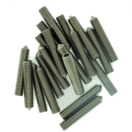 M4 (4mm x 25mm) Hex Socket Grub Screw (Cone Point) - Stainless Steel (A2) (Pack of 20)
