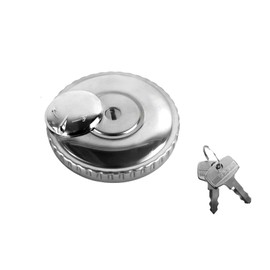 Tankdeckel, Tankverschluss Ø 60mm mit Schloss, 2 Schlüssel, Schlossabdeckung, verchromt für Simson SR4-3 Sperber und MZ RT125, BK350, ES, ETS, TS, ETZ