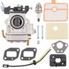 531147180 Carburetor with filter Spark Plug for Husqvarna 150BT(2022-Present), 150BT