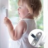 HOMURY Set of 4 Aluminium Window Handles: Lockable Window Handle,