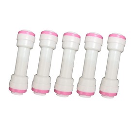 YZM 1/4" Quick Connect Check Valve for RO Pure Water Reverse Osmosis System (5, straight 1/4 X 1/4)
