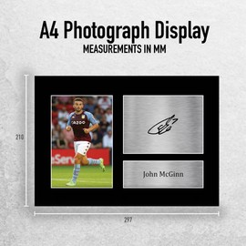 HWC Trading A4 John McGinn Aston Villa Gifts Printed Signed Autograph Picture for Football Fans and Supporters
