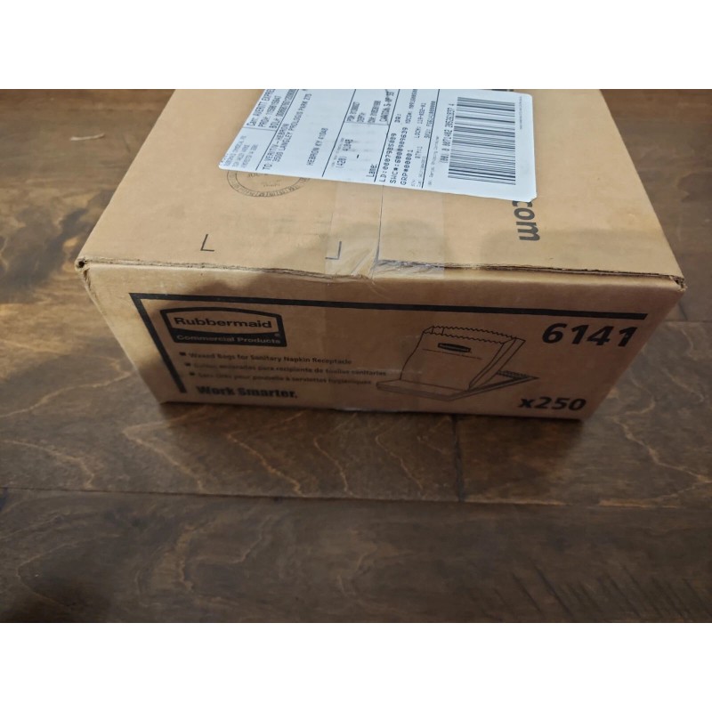 Rubbermaid 6141 Waxed Paper Bags Sanitary Disposal Liners Brown 250