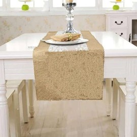 Camino de Mesa de Yute, arpillera Natural, 30 cm x 2 m, Tira de Tela rústica de arpillera para decoración de Mesa de Bodas, Fiestas y Navidad, Manualidades DIY