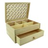 Artemio 14002361 Jewellery Box, Wood, Beige, 24 x 14 x 10 cm
