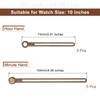 Uxcell 5 Set Walnut Wood Clock Hands, 4.09 Inch Minute,