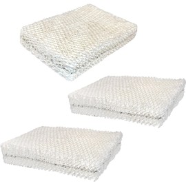 HQRP 3-Pack Humidifier Wick Filter Compatible with Lasko THF8 TFH-8 Natural Cascade 1128, 1129, 9930, EC09150, 12" x 8" x 2"
