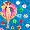 Sonarun 50 Pack Inflatable Drink Holders Float Toy Inflatable Pool