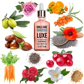 LUXE Face Oil | Ultimate Rejuvenating System | Dry Skin Remedy, Moisturizing Therapy for Skin Barrier Repair, Increased Skin Plumpness, Enhanced Elasticity & Diminished Fine Lines | Offers Excellent Slip for Gua Sha, Hand Facial Massage, and Face Yoga | 