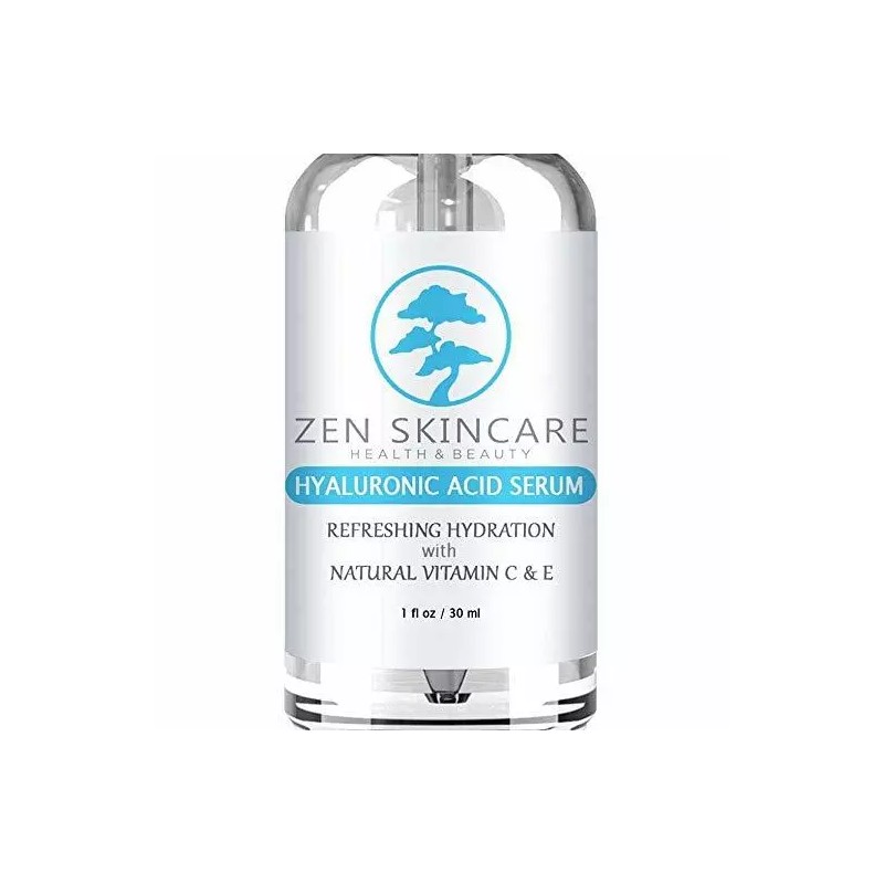 Zen Skin Care Anti-Aging Hyaluronic Acid Serum with Vitamin C