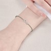 F.ZENI Women's Bracelet 925 Sterling Silver Infinity Bracelet Sparkle Cubic
