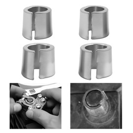 4PCS Battery Terminal Shim,Soft Lead Battery Post Shims Caps with Adjustable Opening,Car Batteries Terminal Post Shims Caps for Positive & Negative Connection Car Accessories