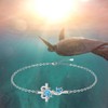 Turtle Anklet Blue Opal Sea Turtle Ankle Bracelet for Women