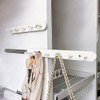 Kelendle Extendable Sliding Wardrobe Hook Rail with Hardware Pull Out
