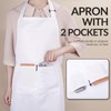 Cardkiss Chef Apron for Men and Women, Water & Oil