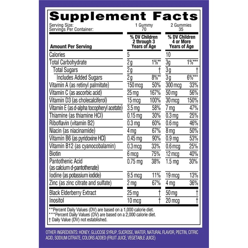 Suplemento en gomitas Zarbees Vitaminas