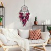 Large Dream Catchers for Adults,Black-Red Feathers with Turquoise Ornament