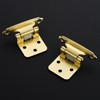 20 Pack 10 Pair Gold Cabinet Hinges - 1/2 inch