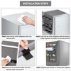 Rexmica Mini Fridge Organizer, Fridge Dust Cover with 14 Pockets