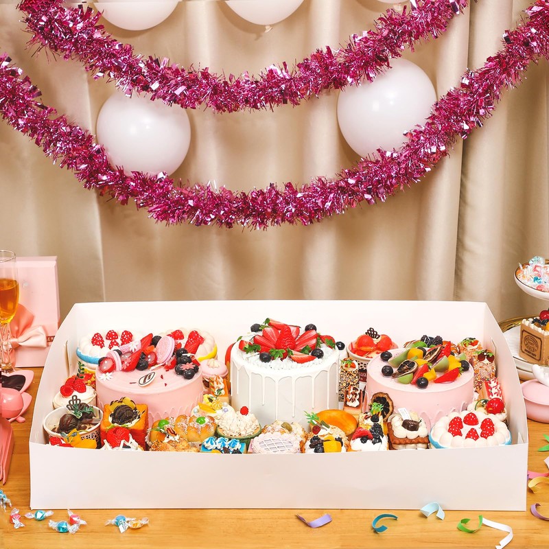 Chivertion 12 Pack Full Sheet Cake Box 26 x 18