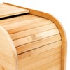 DYNAMI Wooden Rice Storage Box, Dry Storage Container Bamboo Rice