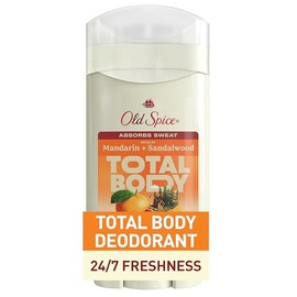 Old Spice Old Spice Whole Body Deodorant for Men, Total Body Deodorant, Mandarin + Sandalwood, Aluminum Free Deodorant Stick for 24/7 Freshness // Dermatologist Tested Whole Body Deodorant, 3.0 oz