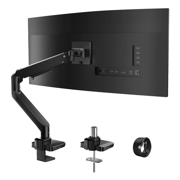 WALI Single Monitor Gas Spring Desk Mount, Heavy Duty Monitor