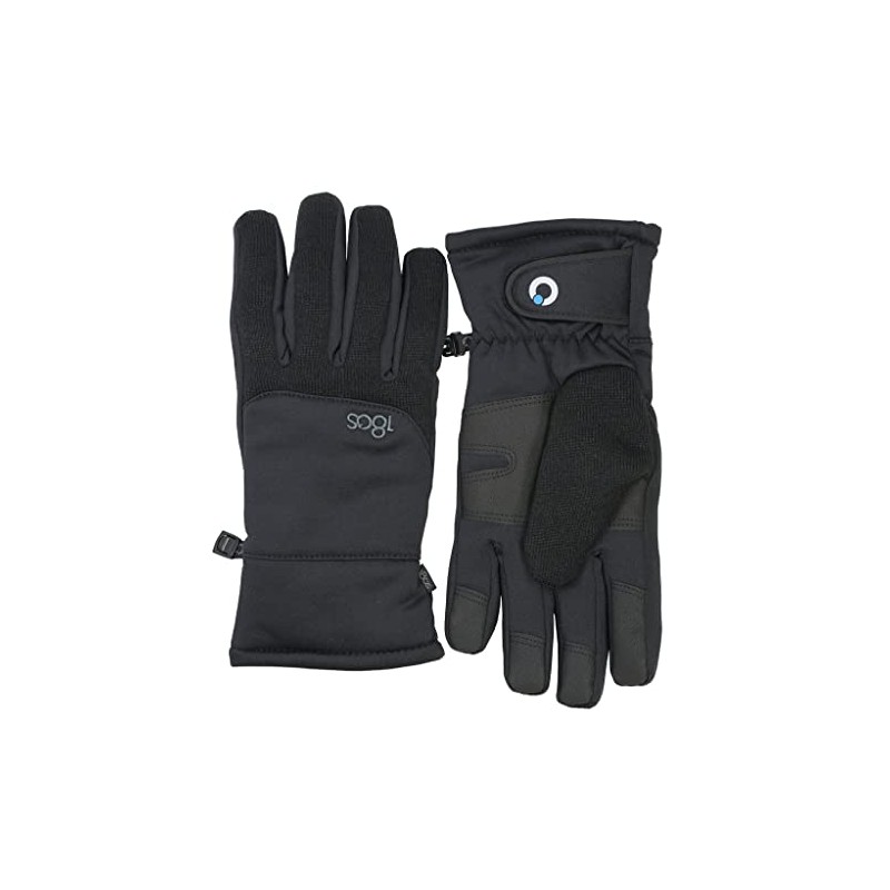 180s Men's Aztec Sweater-Knit Glove (Medium, Black)