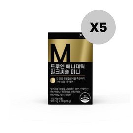 Trueen Energetic Milk Thistle Mini Liver Health Vitality 60 Tablets / 트루엔 에너제틱 밀크씨슬 미니 간 건강 활력 60정 X5