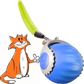BLOOOK Interactive Cat Toy Self-Employment, Magic Ball Cat Balls, Interactive Cat Toy, Mouse Cat Toy, Cat Accessories, Indoor, Cat Things (Blue)