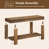 HOKYHOKY Solid Wood Entryway Bench - 31.5" Farmhouse Small Storage