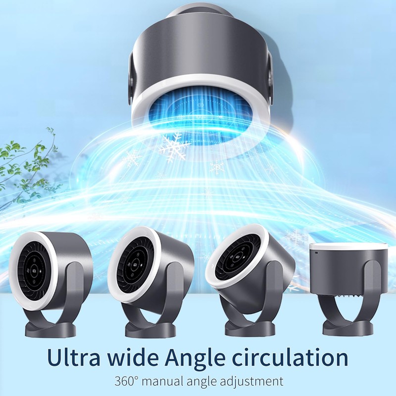 Desk Fan with LED Touch Screen & Ultra Quiet <35dB