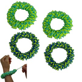 Toeloioh 4 Pack Skin Picking Fidget Bracelet,Relax Anxiety, for Skin Pickers Fidget Adults