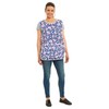 Ladies Floral Design With Piping Tabard Apron Overalls Front Pocket