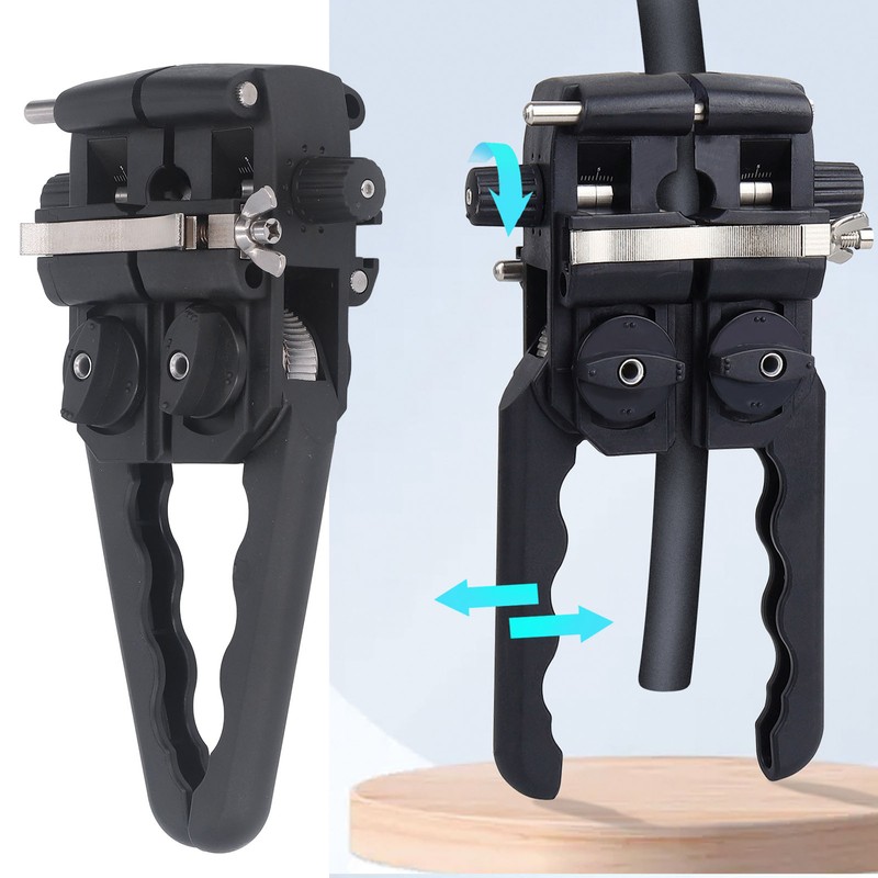 Fiber Optic Stripper ABS Handle Aluminum Alloy Blade Longitudinal Transverse